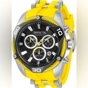 Invicta Bolt Men’s Watch - Yellow & Stainless Steel - 50mm #31313